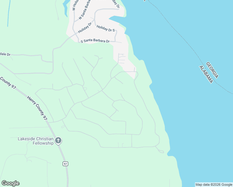 map of restaurants, bars, coffee shops, grocery stores, and more near 153 Lakeview Place in Abbeville