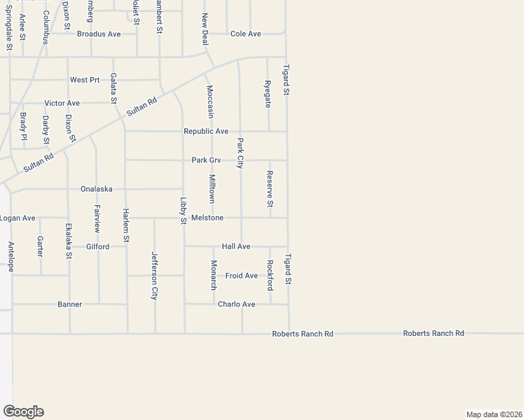map of restaurants, bars, coffee shops, grocery stores, and more near Tigard Street in El Paso