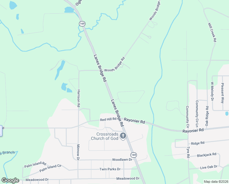 map of restaurants, bars, coffee shops, grocery stores, and more near 4 Magnolia Boulevard in Jesup
