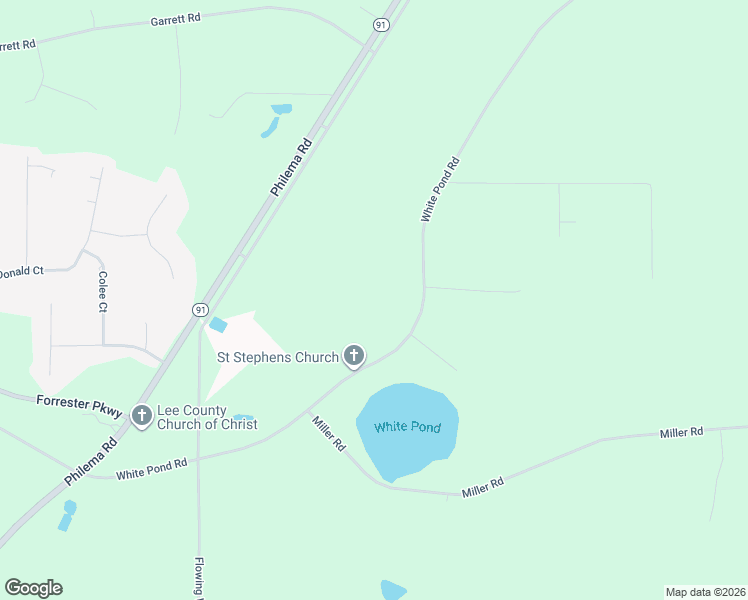 map of restaurants, bars, coffee shops, grocery stores, and more near White Pond Road in Leesburg