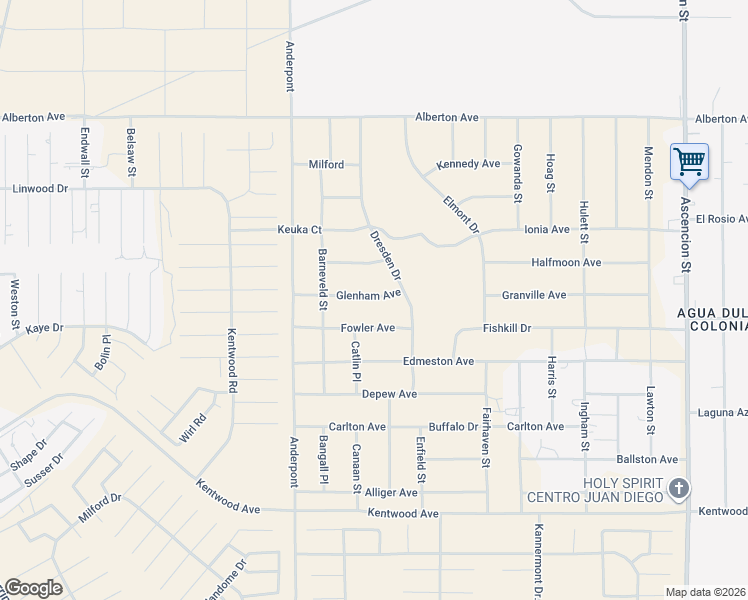 map of restaurants, bars, coffee shops, grocery stores, and more near Rio Penasco in El Paso