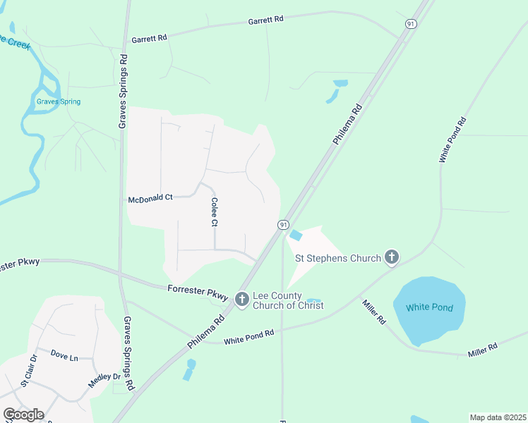 map of restaurants, bars, coffee shops, grocery stores, and more near 129 Austin Court in Leesburg