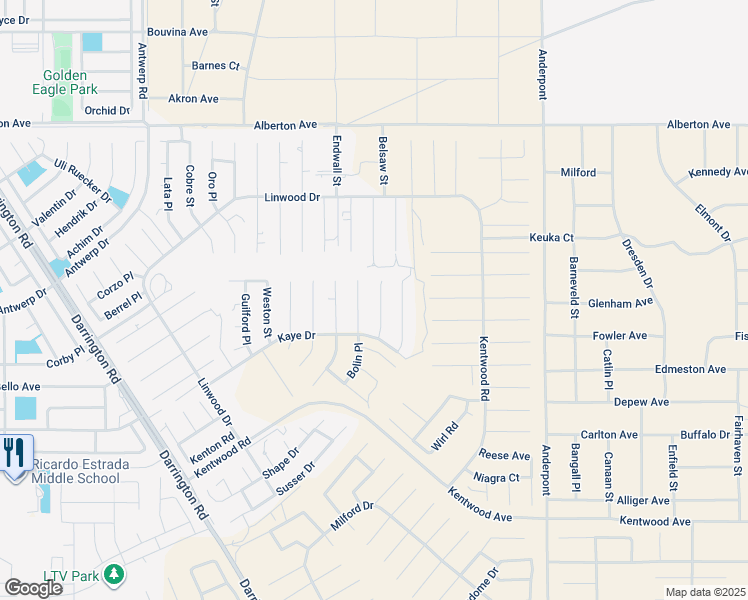 map of restaurants, bars, coffee shops, grocery stores, and more near 831 Liston Place in El Paso