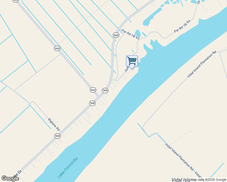 map of restaurants, bars, coffee shops, grocery stores, and more near 1977 State Route 568 in Ferriday