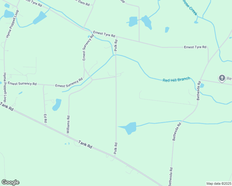 map of restaurants, bars, coffee shops, grocery stores, and more near 485 Polk Road in Odum