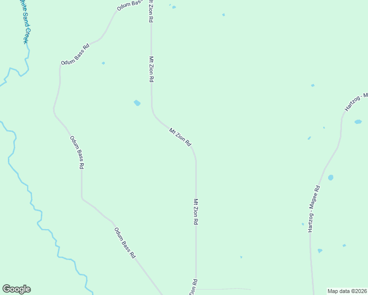map of restaurants, bars, coffee shops, grocery stores, and more near Mount Zion Road in Prentiss