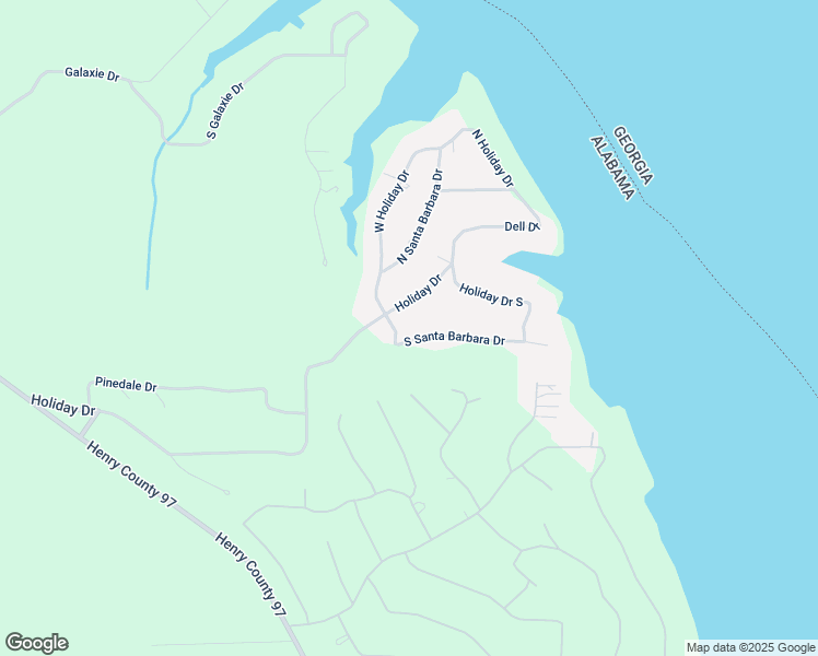 map of restaurants, bars, coffee shops, grocery stores, and more near 209 South Santa Barbara Drive in Abbeville