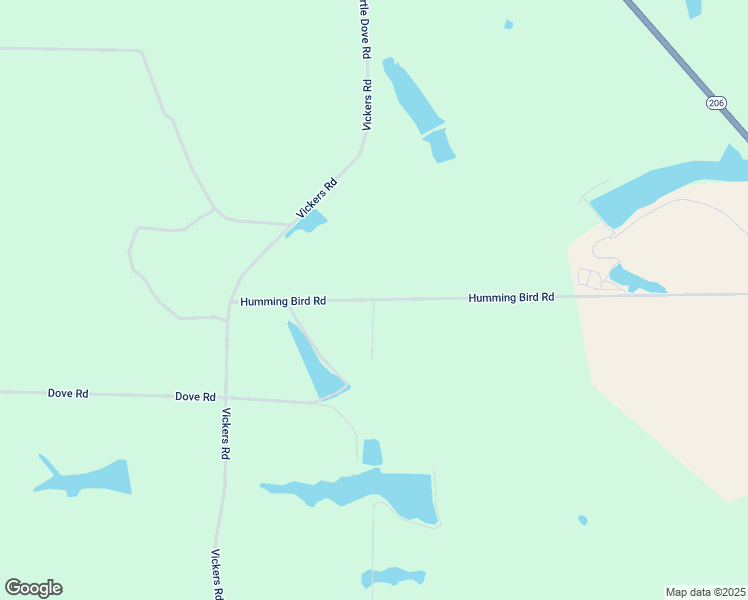 map of restaurants, bars, coffee shops, grocery stores, and more near Humming Bird Road in Fitzgerald