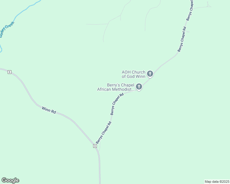 map of restaurants, bars, coffee shops, grocery stores, and more near 2596 Berrys Chapel Road in Jackson