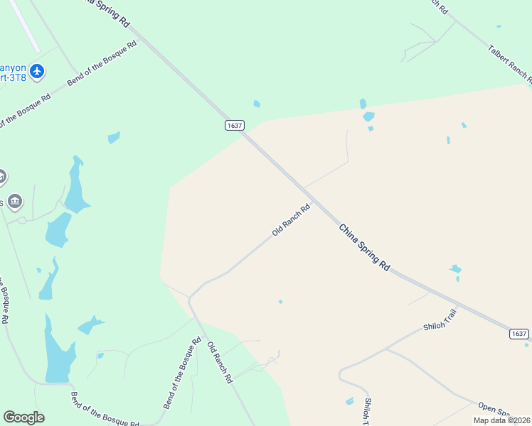 map of restaurants, bars, coffee shops, grocery stores, and more near 1873 Old Ranch Rd in China Spring