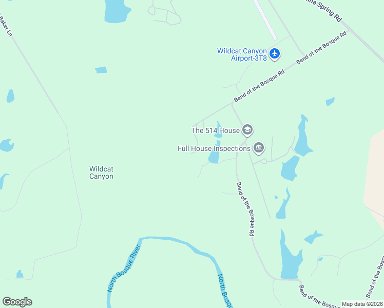 map of restaurants, bars, coffee shops, grocery stores, and more near 1919 Bend of the Bosque Rd in China Spring