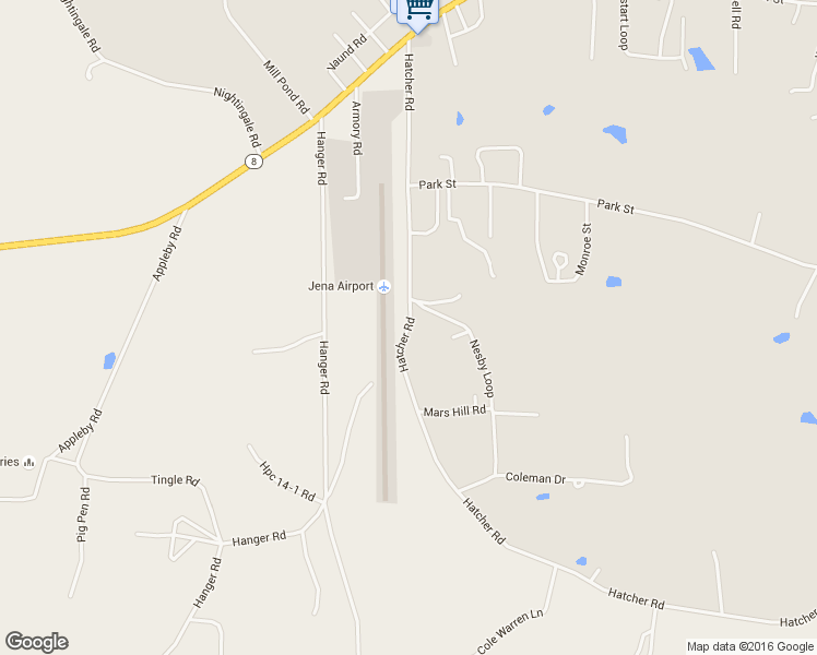 map of restaurants, bars, coffee shops, grocery stores, and more near Airport Road in Trout