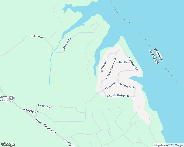 map of restaurants, bars, coffee shops, grocery stores, and more near 271 West Holiday Drive in Abbeville