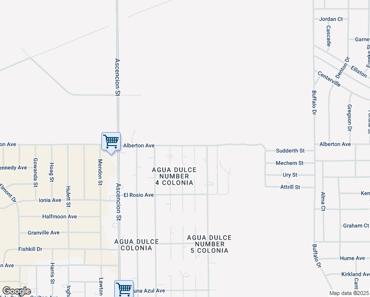 map of restaurants, bars, coffee shops, grocery stores, and more near 504 Agua De Flor in El Paso