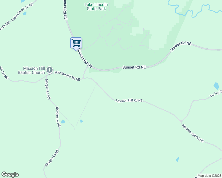 map of restaurants, bars, coffee shops, grocery stores, and more near 2489-2641 Mission Hill Road Northeast in Wesson