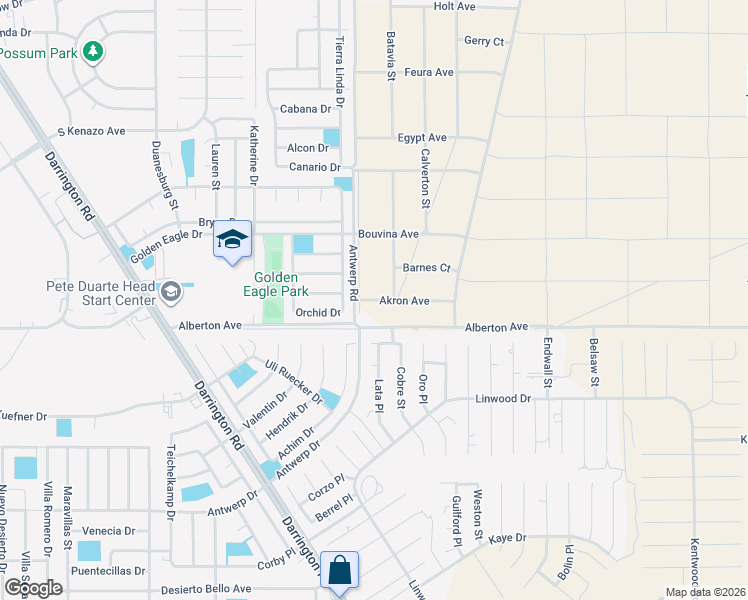 map of restaurants, bars, coffee shops, grocery stores, and more near 657 Orchid Drive in Horizon City
