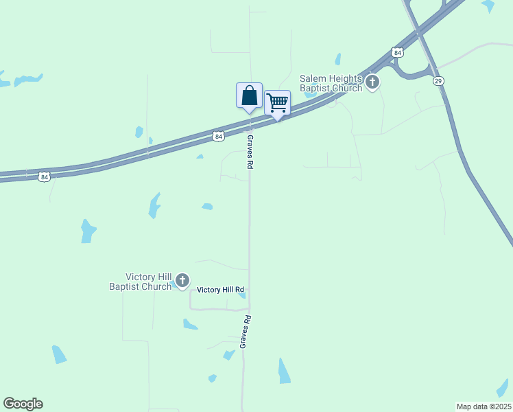 map of restaurants, bars, coffee shops, grocery stores, and more near 736-1066 Graves Road in Ellisville