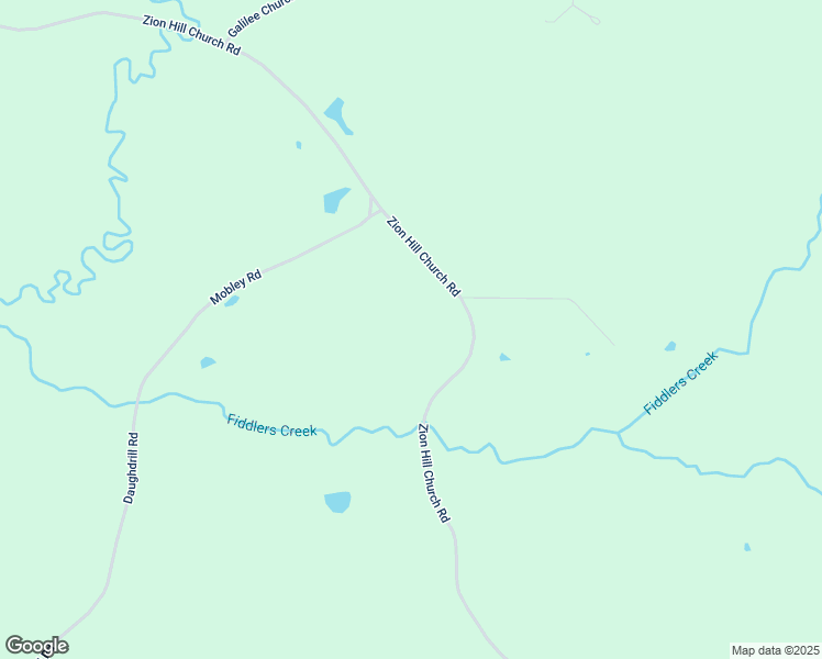 map of restaurants, bars, coffee shops, grocery stores, and more near Zion Hill Church Road in Prentiss