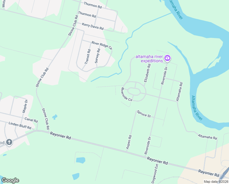 map of restaurants, bars, coffee shops, grocery stores, and more near 686 Sierra Road in Jesup