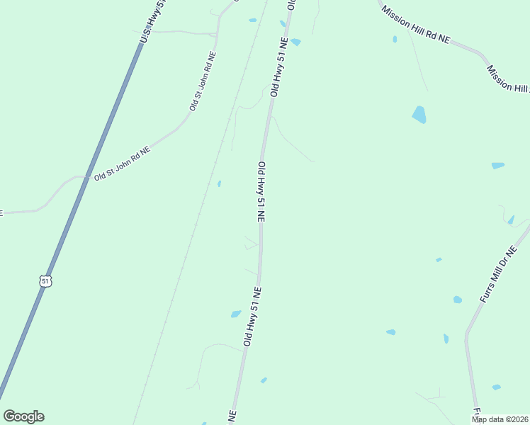 map of restaurants, bars, coffee shops, grocery stores, and more near 2703 Old Highway 51 Northeast in Wesson