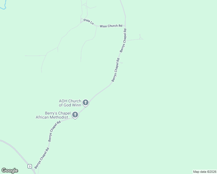 map of restaurants, bars, coffee shops, grocery stores, and more near 2026 Berrys Chapel Road in Jackson