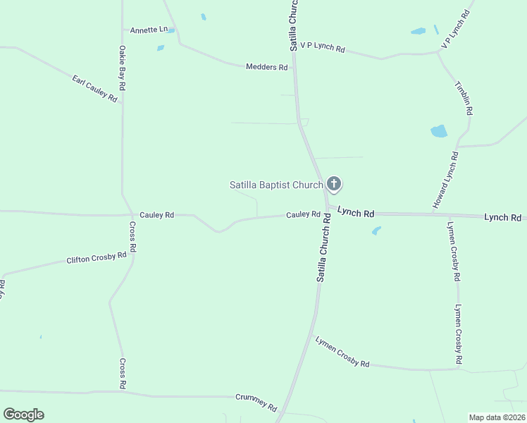 map of restaurants, bars, coffee shops, grocery stores, and more near 2251 Cauley Road in Baxley