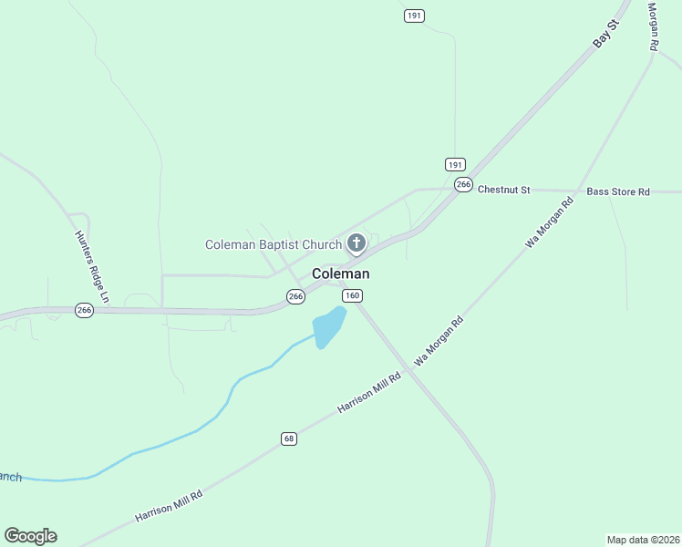 map of restaurants, bars, coffee shops, grocery stores, and more near in Coleman