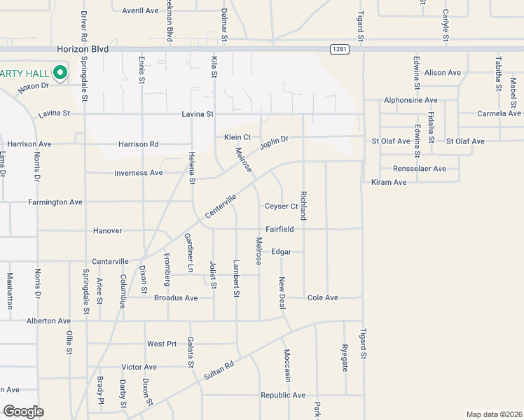 map of restaurants, bars, coffee shops, grocery stores, and more near Unnamed Road in El Paso