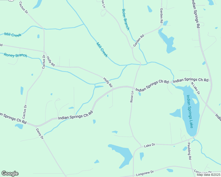 map of restaurants, bars, coffee shops, grocery stores, and more near Indian Springs Church Road in Laurel