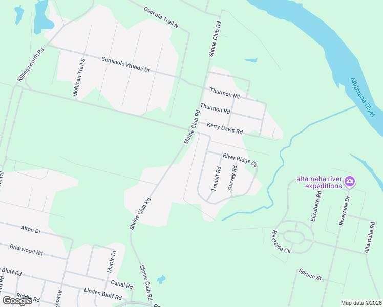 map of restaurants, bars, coffee shops, grocery stores, and more near 162 Rodman Road in Jesup