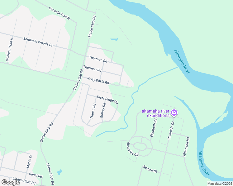 map of restaurants, bars, coffee shops, grocery stores, and more near 393 Kerry Davis Road in Jesup