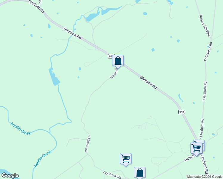map of restaurants, bars, coffee shops, grocery stores, and more near 216 Green Acres Trail in Waco