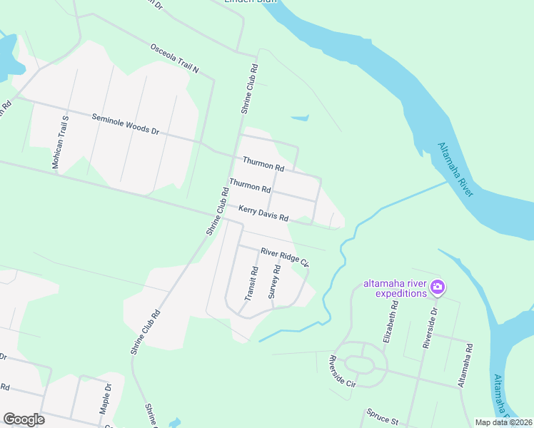 map of restaurants, bars, coffee shops, grocery stores, and more near 90 Kerry Davis Road in Jesup