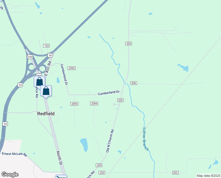 map of restaurants, bars, coffee shops, grocery stores, and more near 817 County Road 2091 in Nacogdoches