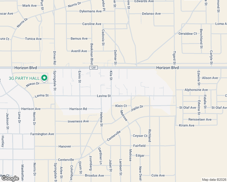 map of restaurants, bars, coffee shops, grocery stores, and more near 172 Kila Street in El Paso