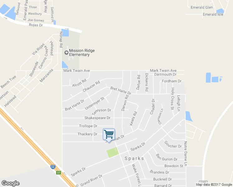 map of restaurants, bars, coffee shops, grocery stores, and more near 209 Peyton Road in El Paso