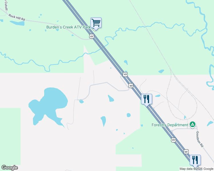 map of restaurants, bars, coffee shops, grocery stores, and more near Oakhill Boulevard in Collins