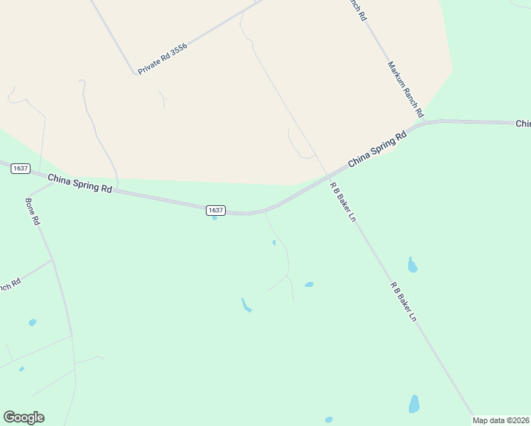 map of restaurants, bars, coffee shops, grocery stores, and more near 20131 China Spring Road in Valley Mills