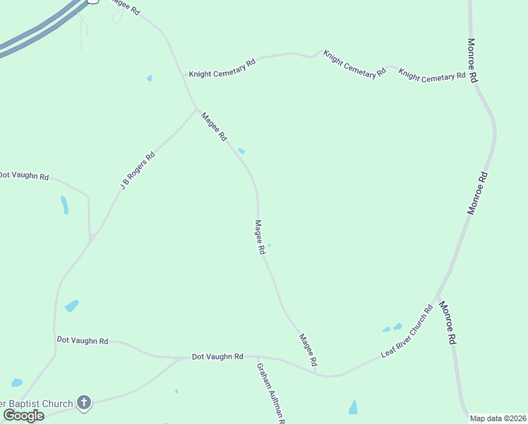 map of restaurants, bars, coffee shops, grocery stores, and more near 122 Magee Road in Collins
