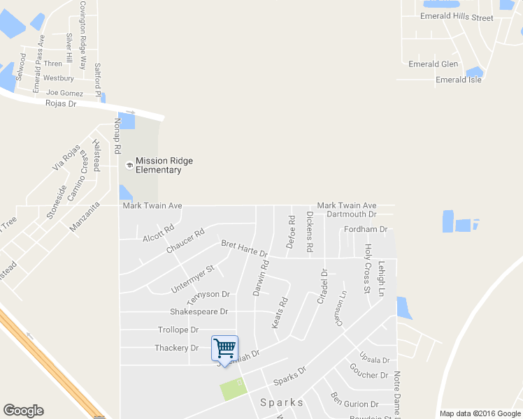 map of restaurants, bars, coffee shops, grocery stores, and more near 100 Peyton Road in El Paso