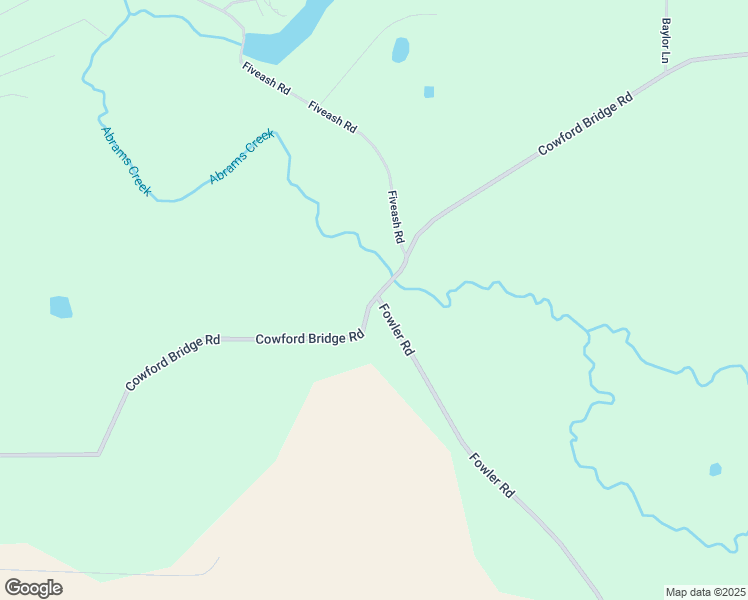 map of restaurants, bars, coffee shops, grocery stores, and more near 801 Cowford Bridge Road in Oakfield
