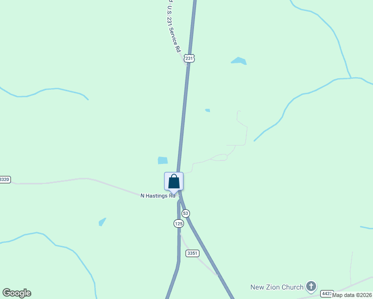 map of restaurants, bars, coffee shops, grocery stores, and more near 4932 U.S. 231 in Brundidge