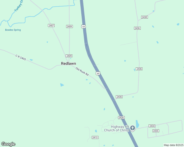 map of restaurants, bars, coffee shops, grocery stores, and more near 302 County Road 2405 in Alto