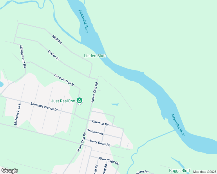 map of restaurants, bars, coffee shops, grocery stores, and more near 132 Beth Drive in Jesup