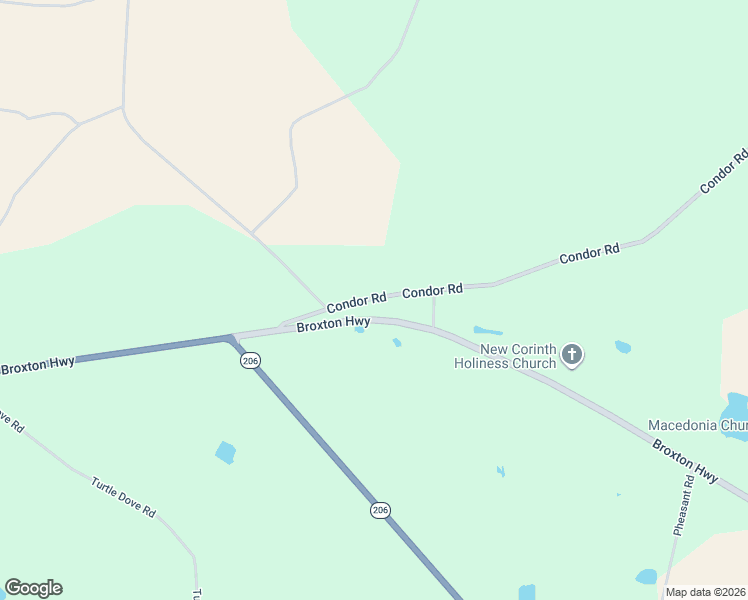 map of restaurants, bars, coffee shops, grocery stores, and more near Condor Road in Fitzgerald