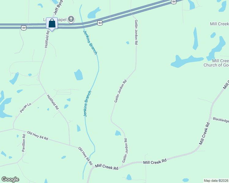 map of restaurants, bars, coffee shops, grocery stores, and more near 135 Gatlin Jordan Road in Laurel
