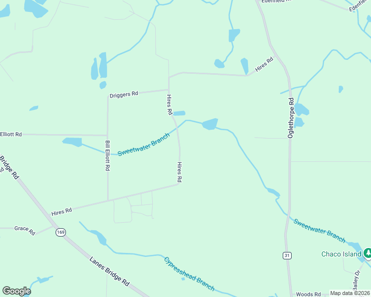 map of restaurants, bars, coffee shops, grocery stores, and more near 693 Hires Road in Jesup