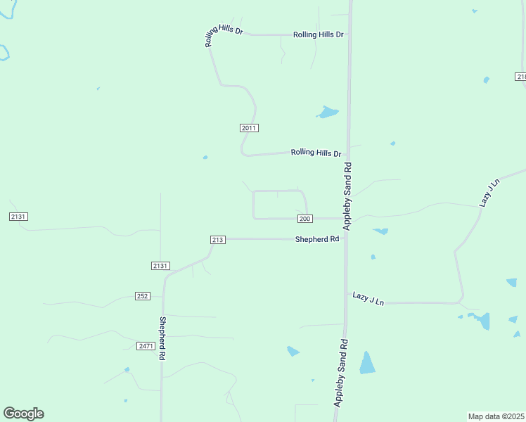 map of restaurants, bars, coffee shops, grocery stores, and more near 4050-4250 South County Road 200 in Nacogdoches