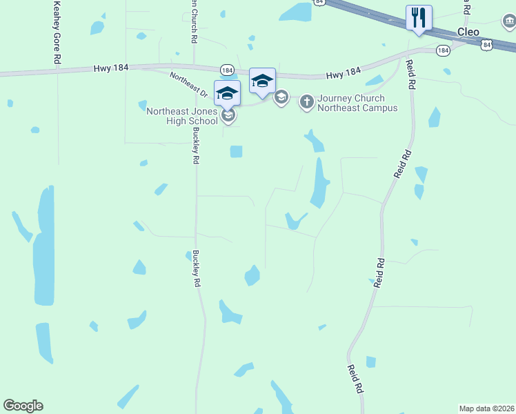 map of restaurants, bars, coffee shops, grocery stores, and more near 47 East L Loper Road in Laurel