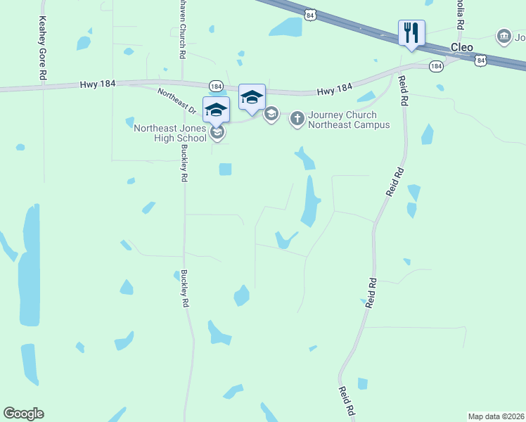 map of restaurants, bars, coffee shops, grocery stores, and more near 47 East L Loper Road in Laurel